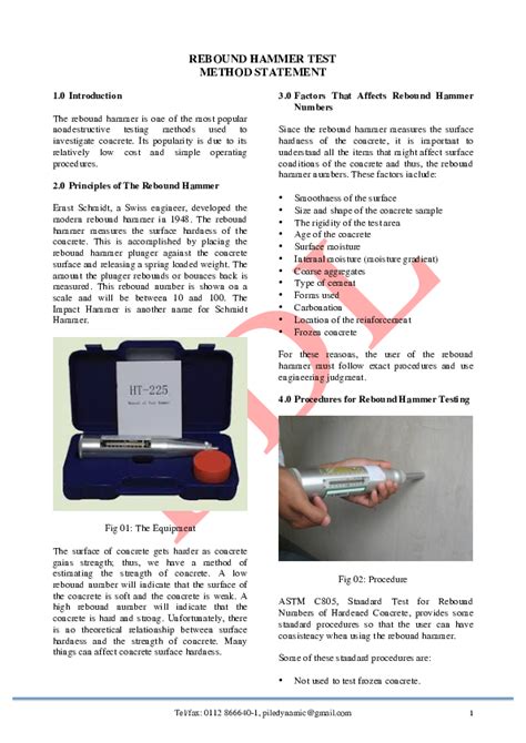 hammer test method pdf